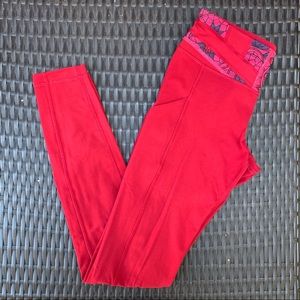 Red Lululemon Athletica Leggings 4